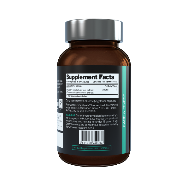 Tongkat Ali Supplement Bundle | 180 Capsules (200mg) | 100% Natural Root Extract, Standardised Hot-Water |