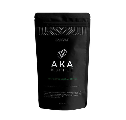 AKA Koffee | Tongkat Ali-Infused Instant Arabica Coffee - Sumatran Hand-Roast | 70g (25mg of Extract Per Serving) | Freeze Dried, Sugar Free, & Indulgent | 2 Per Purchase